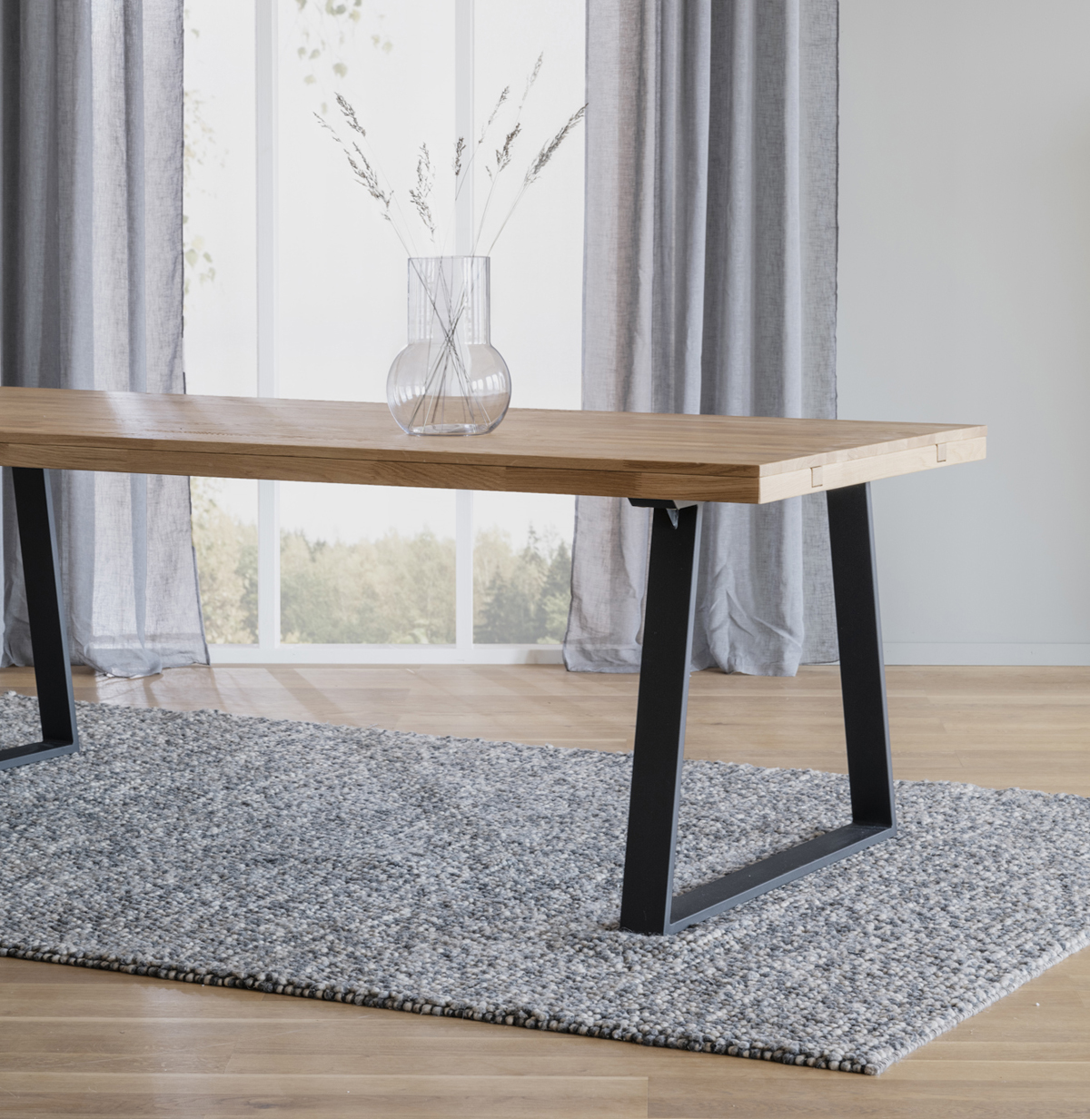 Esstisch Eiche natur 220 cm verlängerbar auf 320 cm