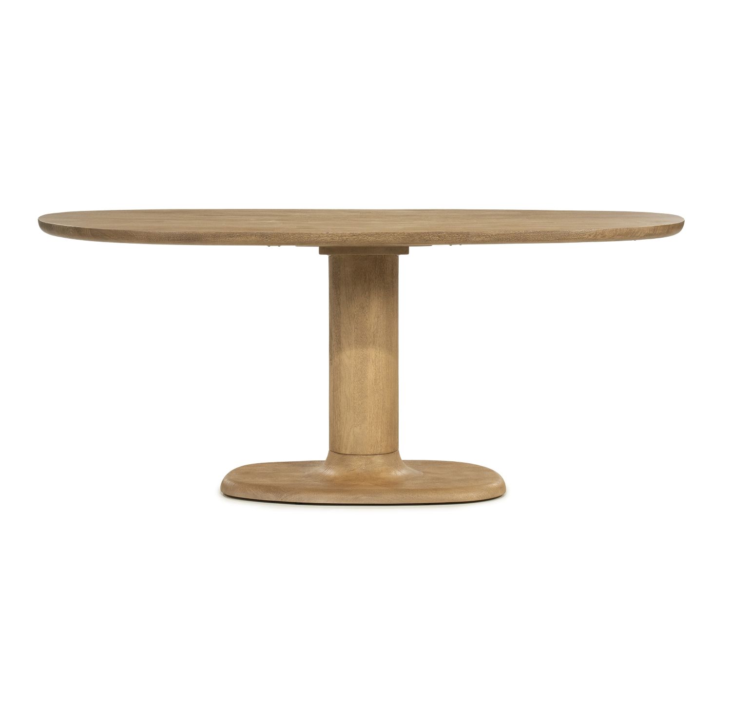 Esstisch Coco oval 180 x 110 cm Mango Massivholz brauntöne