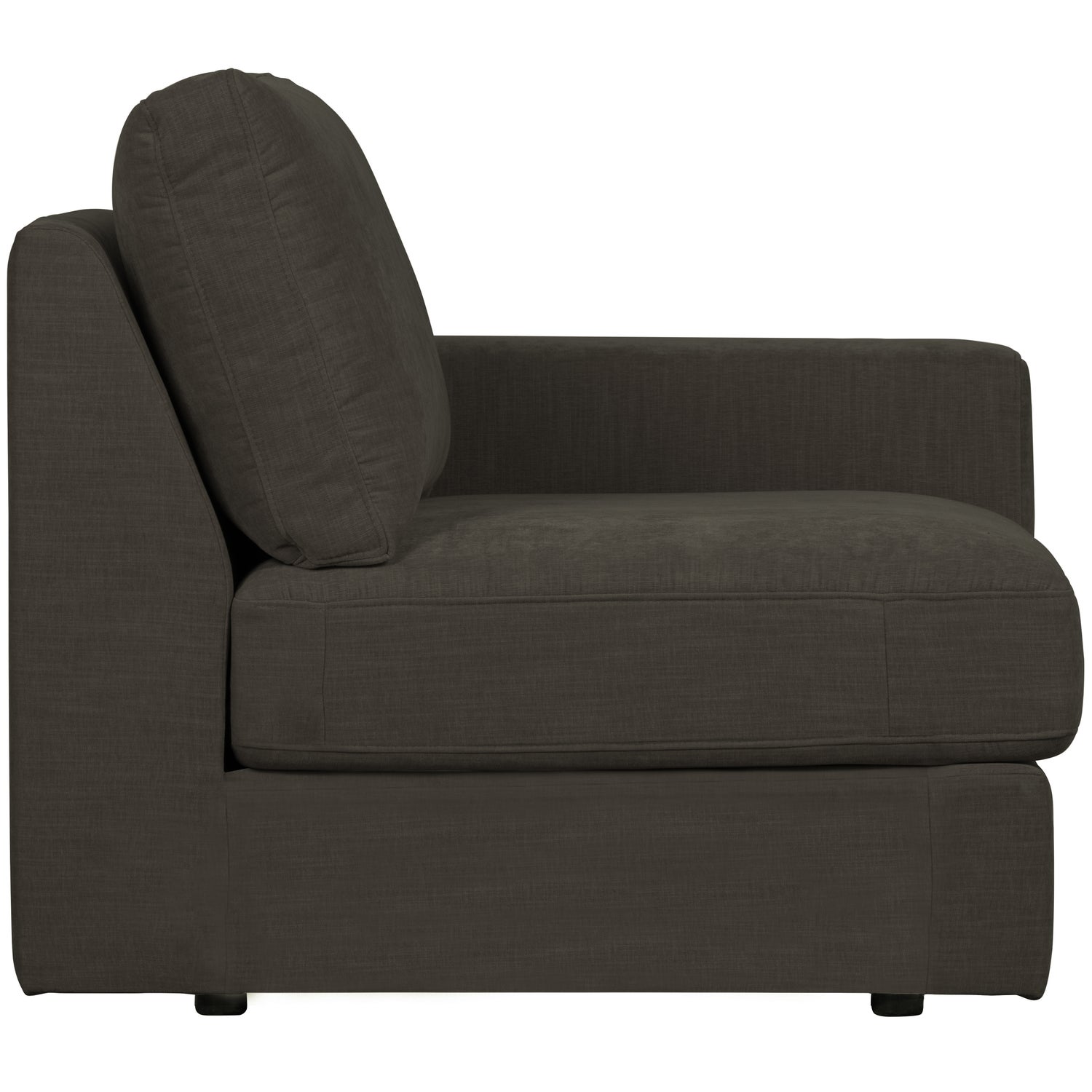 Sofaelement FAMILY mit Armlehne rechts Element Webstoff anthrazit