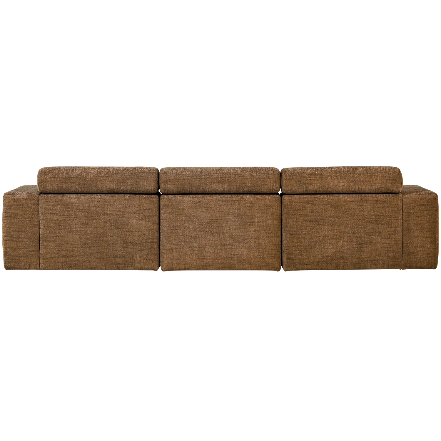 Ecksofa Sofa NOVI Bezug Melange karamell Chaiselongue links