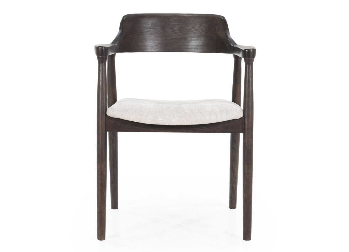 Esszimmerstuhl Stuhl Yorick Armlehnstuhl Esche Holz dunkelbraun