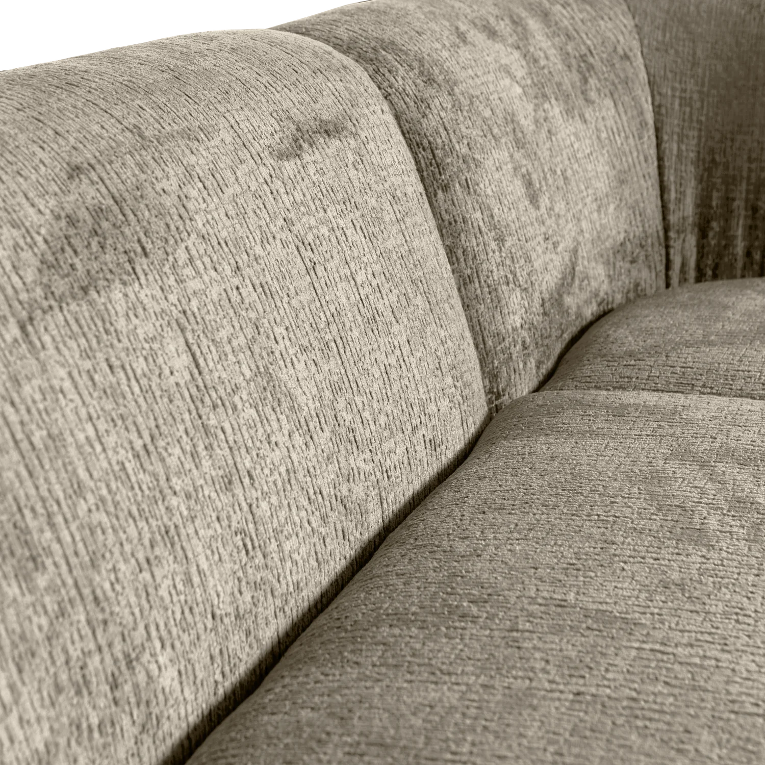 Eckgarnitur Sloping Struktur Velvet wheatfield Ecksofa Longchair rechts