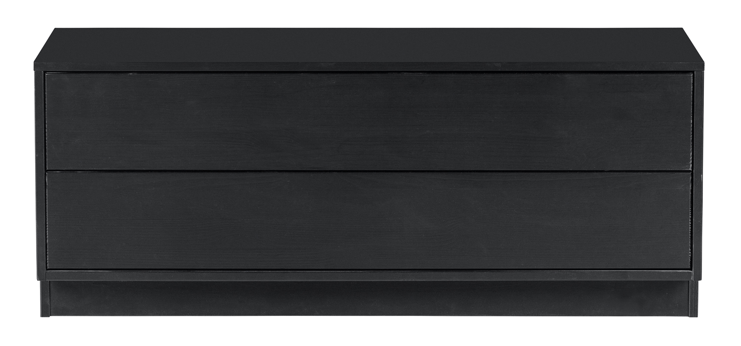 woood TV Möbel Lowboard Finca 100 cm Kiefer schwarz