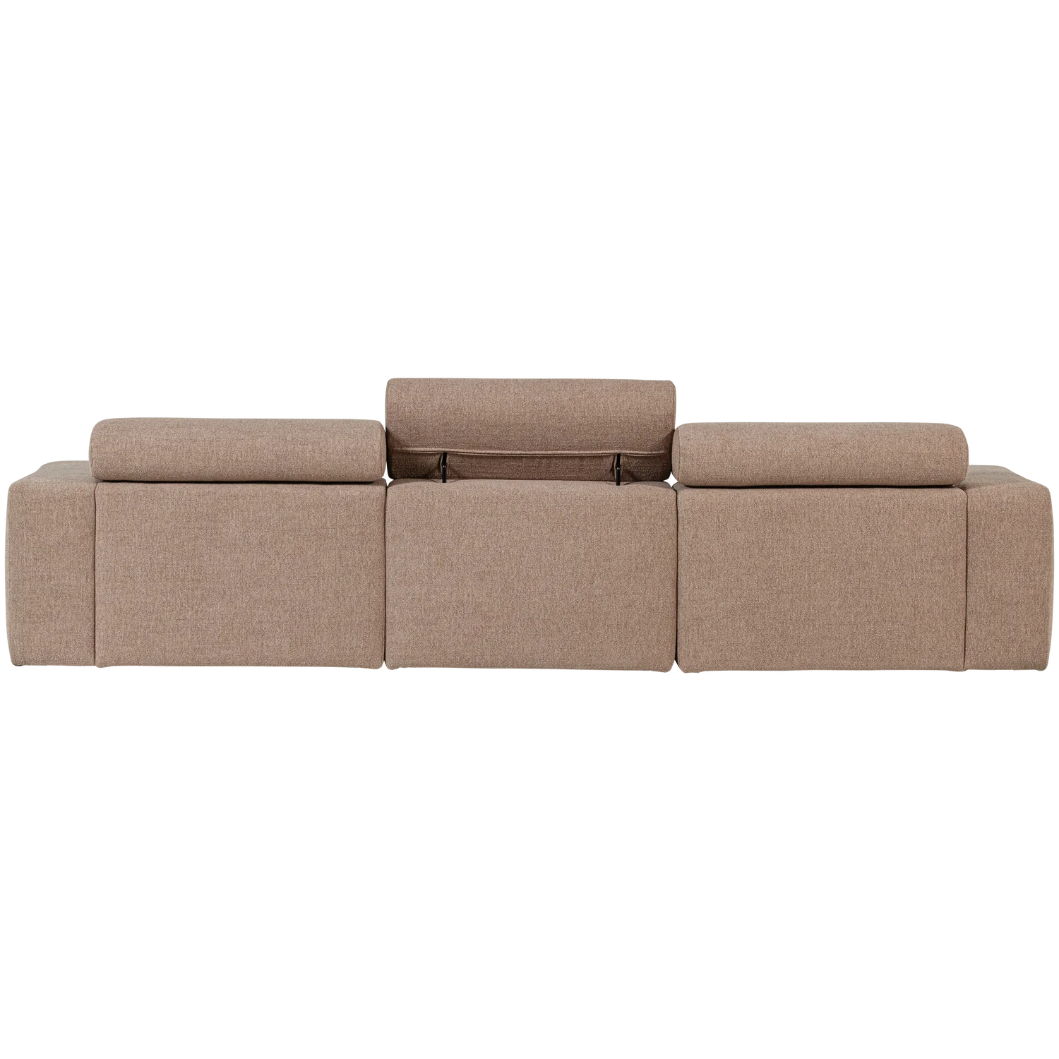 Ecksofa Sofa NOVI Bezug Bouclé taupe Chaiselongue rechts