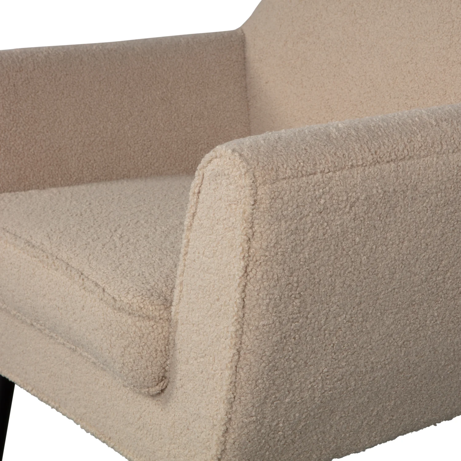 woood Sessel Rocco Teddystoff sandfarben Fernsehsessel