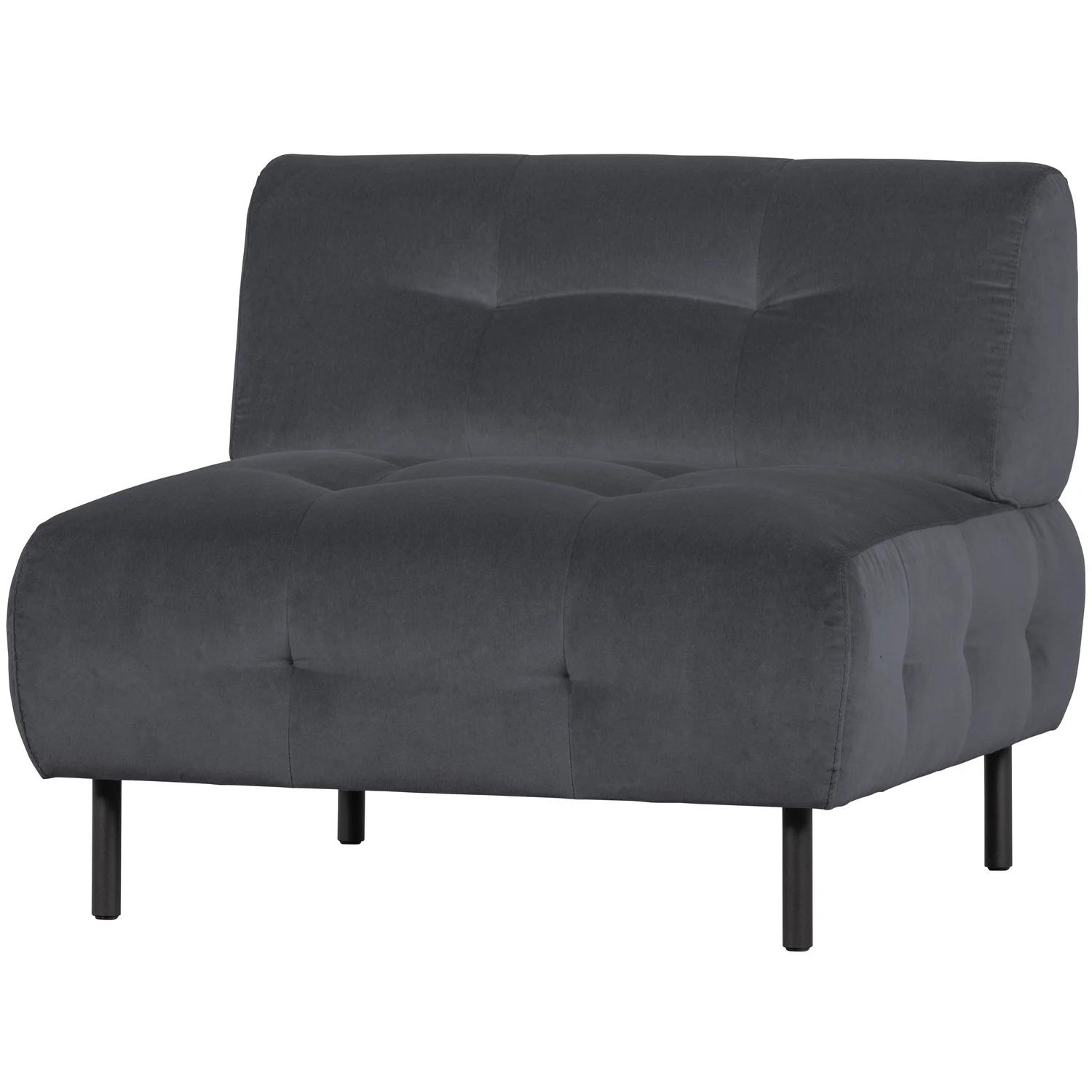 Loveseat Sessel LLOYD Samt Velvet wolke