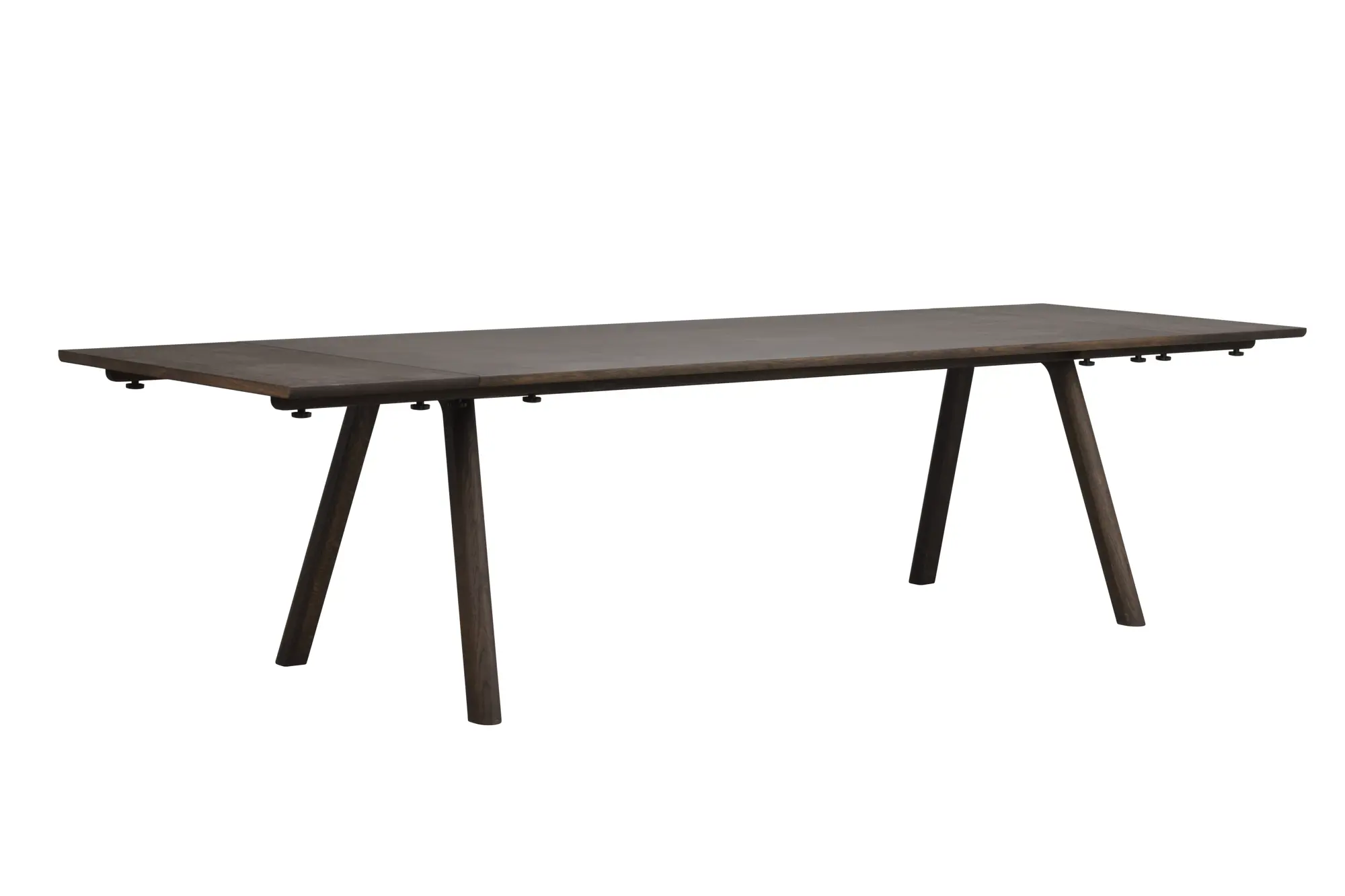 Esstisch LAPPERON 220 x 95 cm Eiche dunkelbraun verlängerbar 310 cm