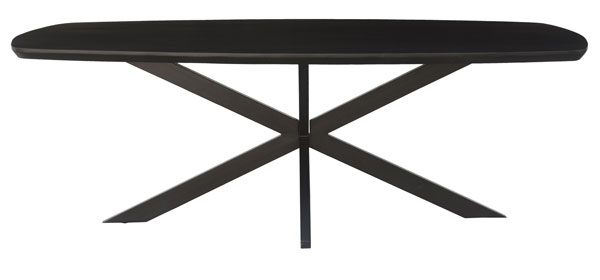 Esstisch Jesper Danish oval 210 x 105 cm schwarz