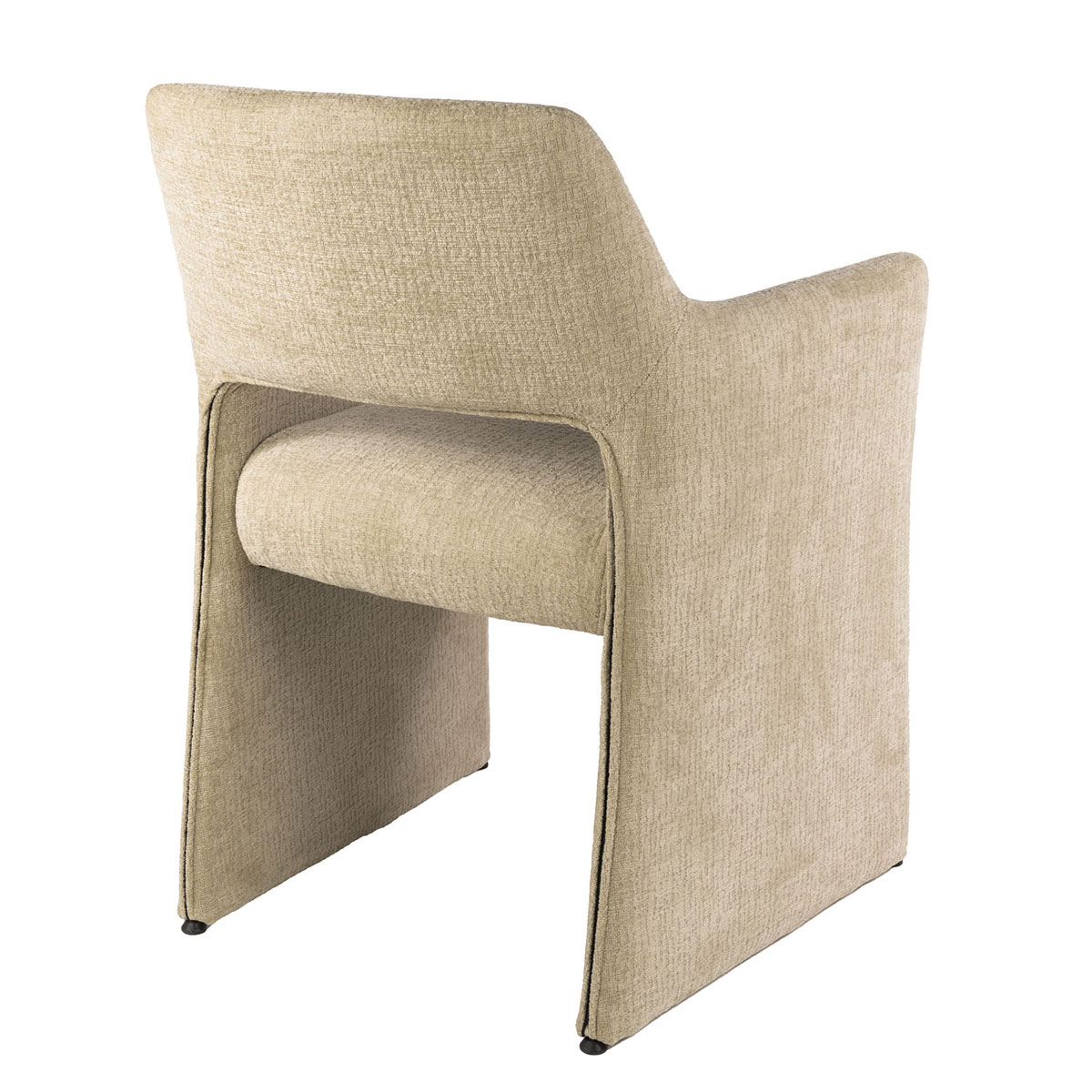 2er Set Armlehnstuhl LUNA Jaroq Stoff sandfarben