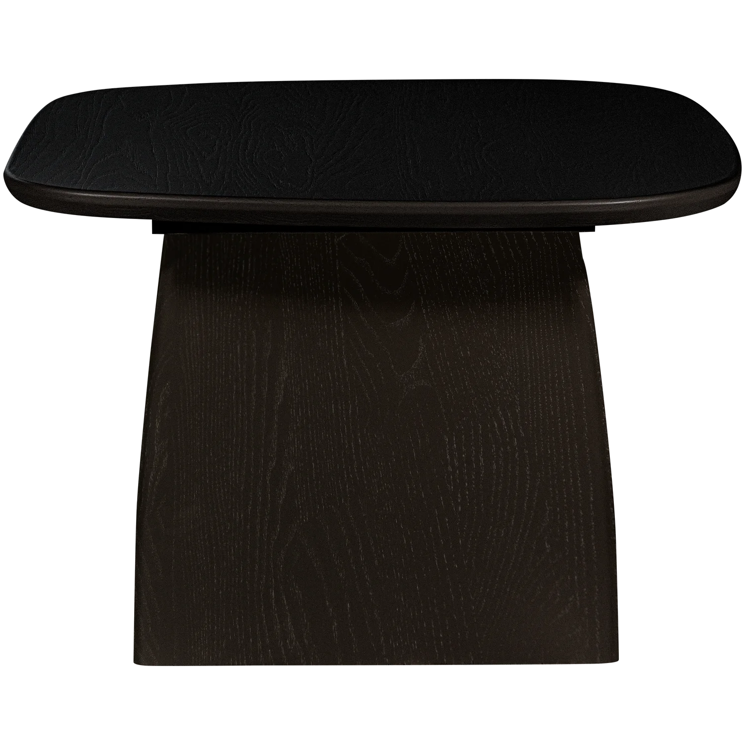 Couchtisch TABLO organisch 60 x 60 cm Eiche Massivholz blacknight