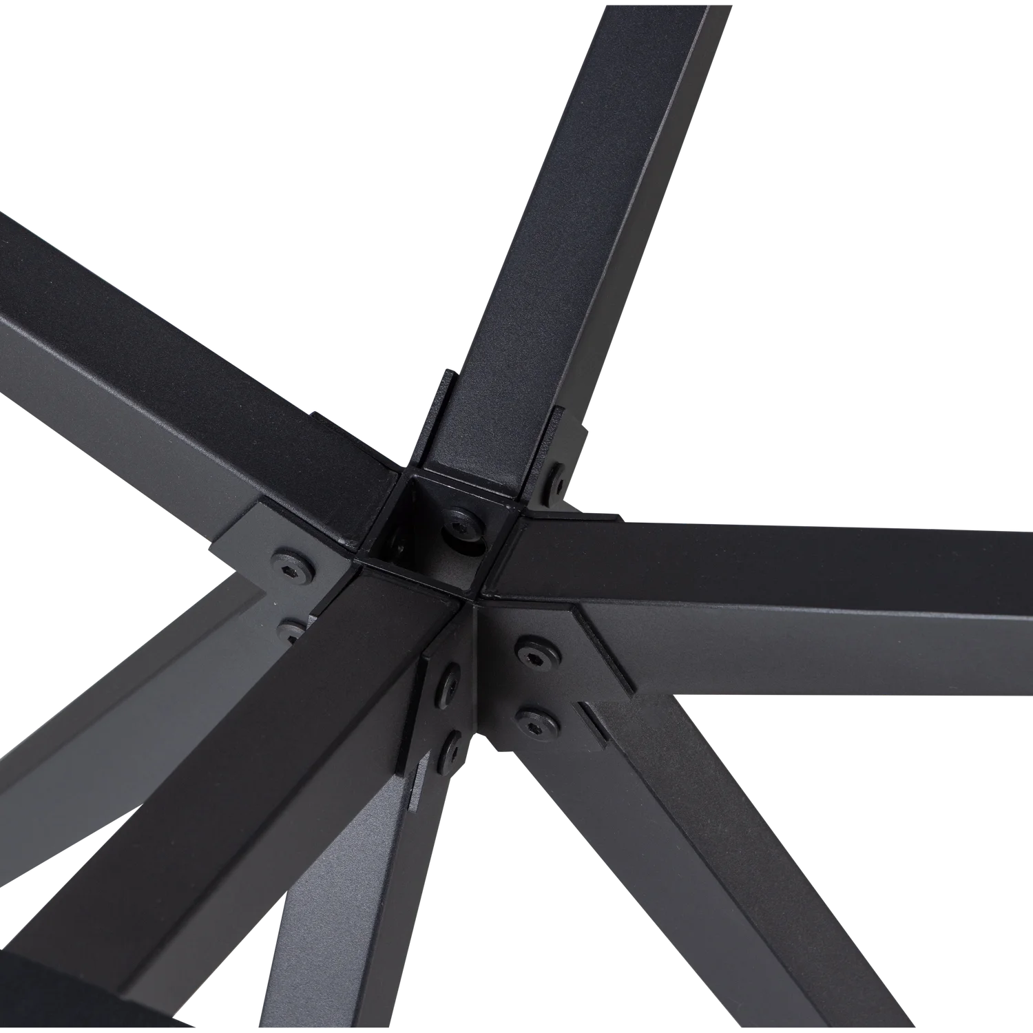 Tischbein HOLLAND Kreuzbein Tischgestell Metall schwarz