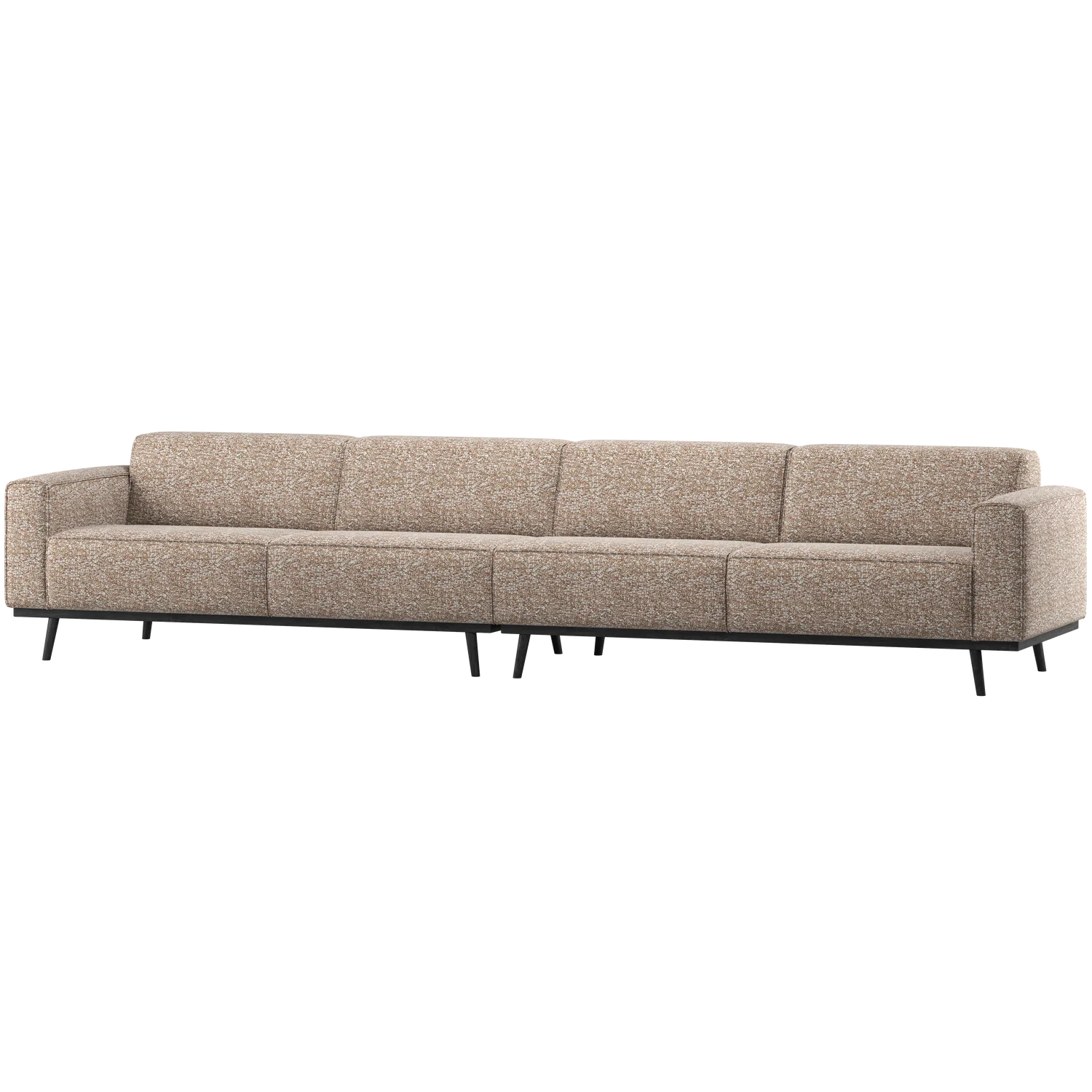 XL 4 Sitzer Sofa Statement Melange hellbraun Couch