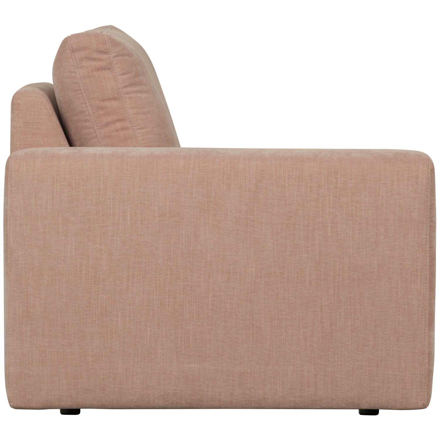 Sofaelement FAMILY mit Armlehne links Element Webstoff rosa