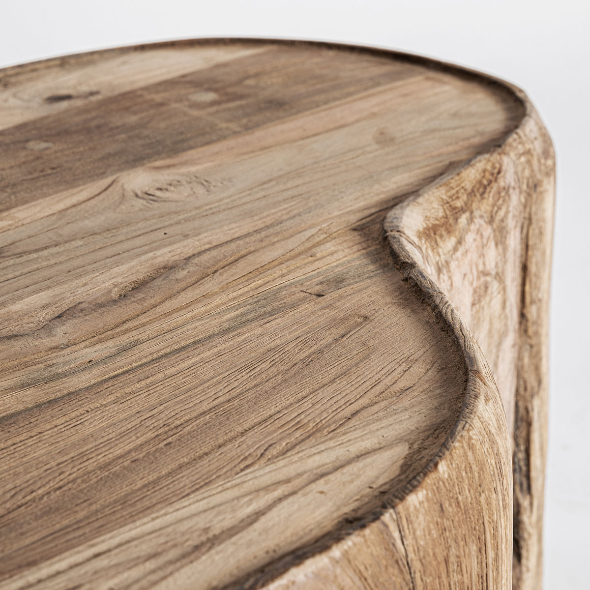 Couchtisch Sofatisch ERLOY 90 x 60 cm recyceltes Teakholz