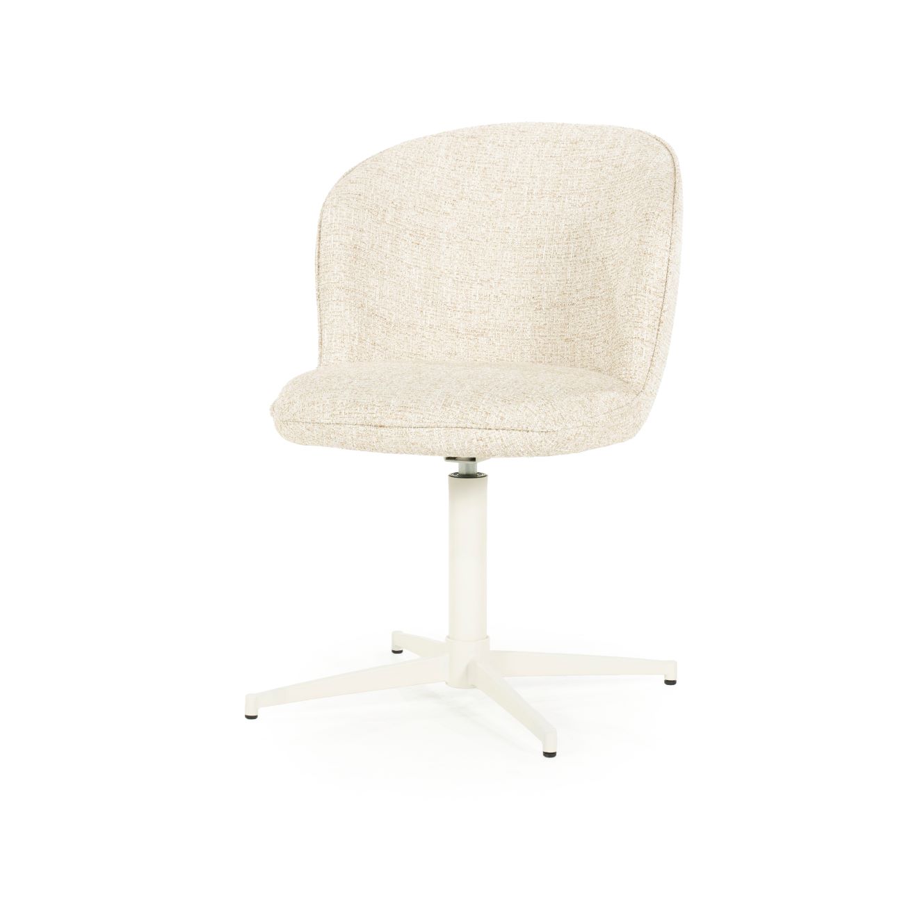 Esszimmerstuhl MOLLY drehbar Stoff beige Drehstuhl