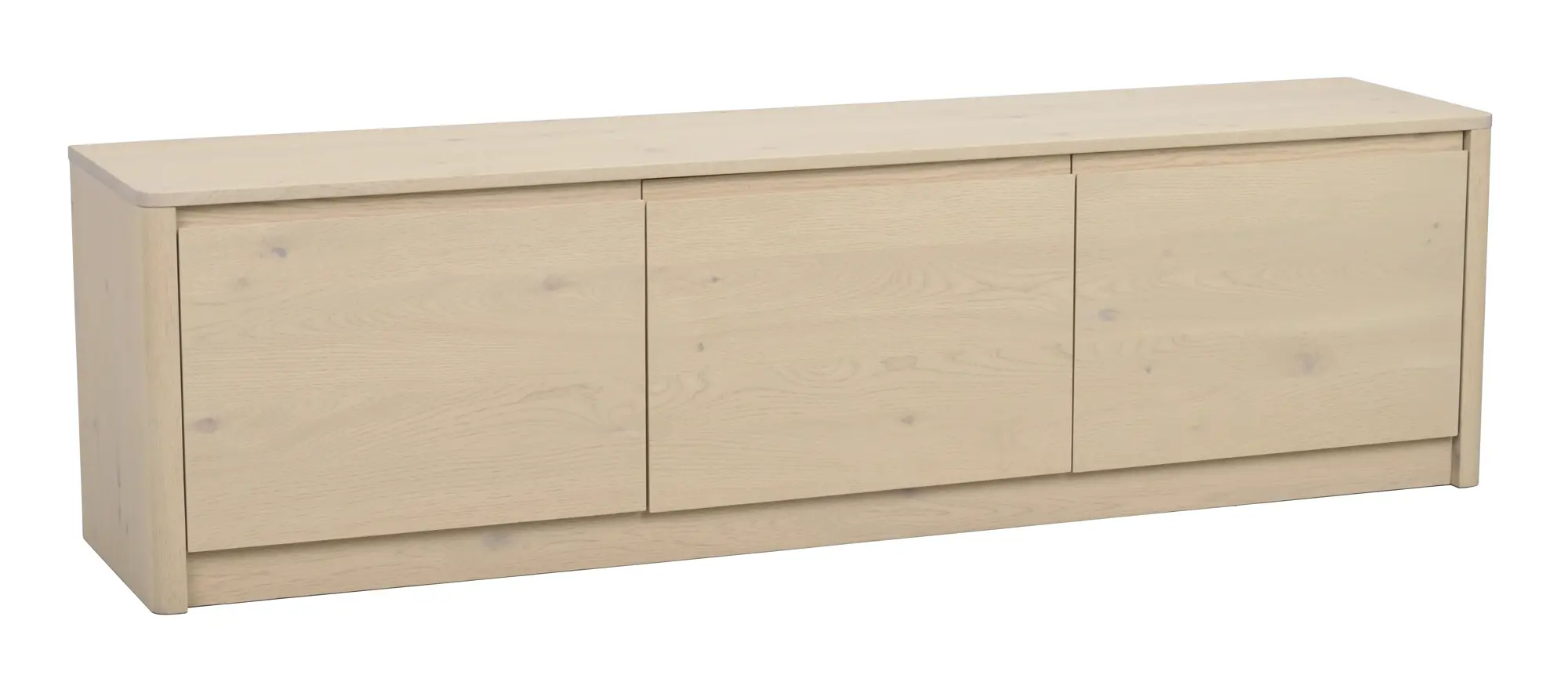 Lowboard Wilstone 180 cm mit 3 Türen Eiche hell  