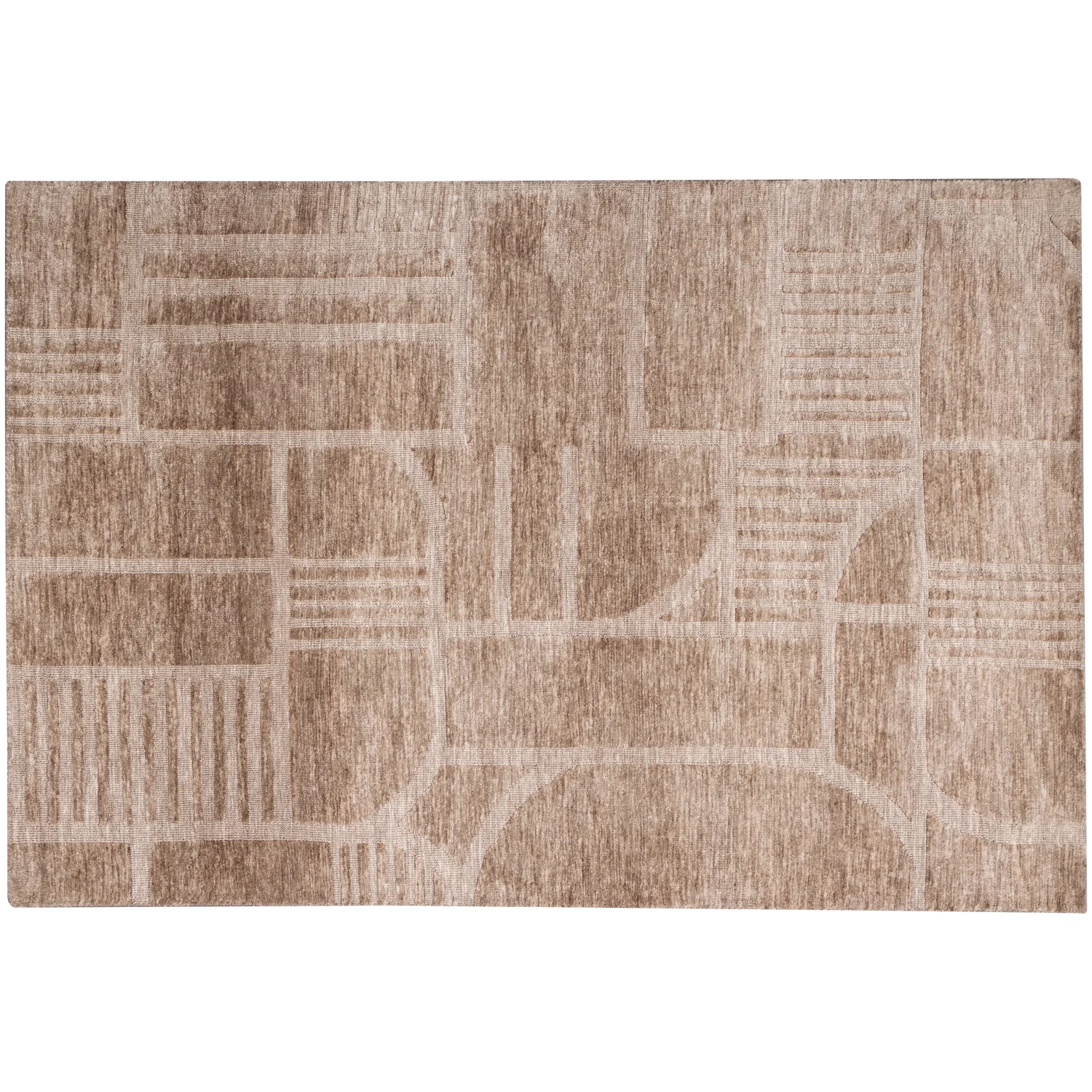 Teppich LOVI 240 x 170 cm Mischgewebe taupe
