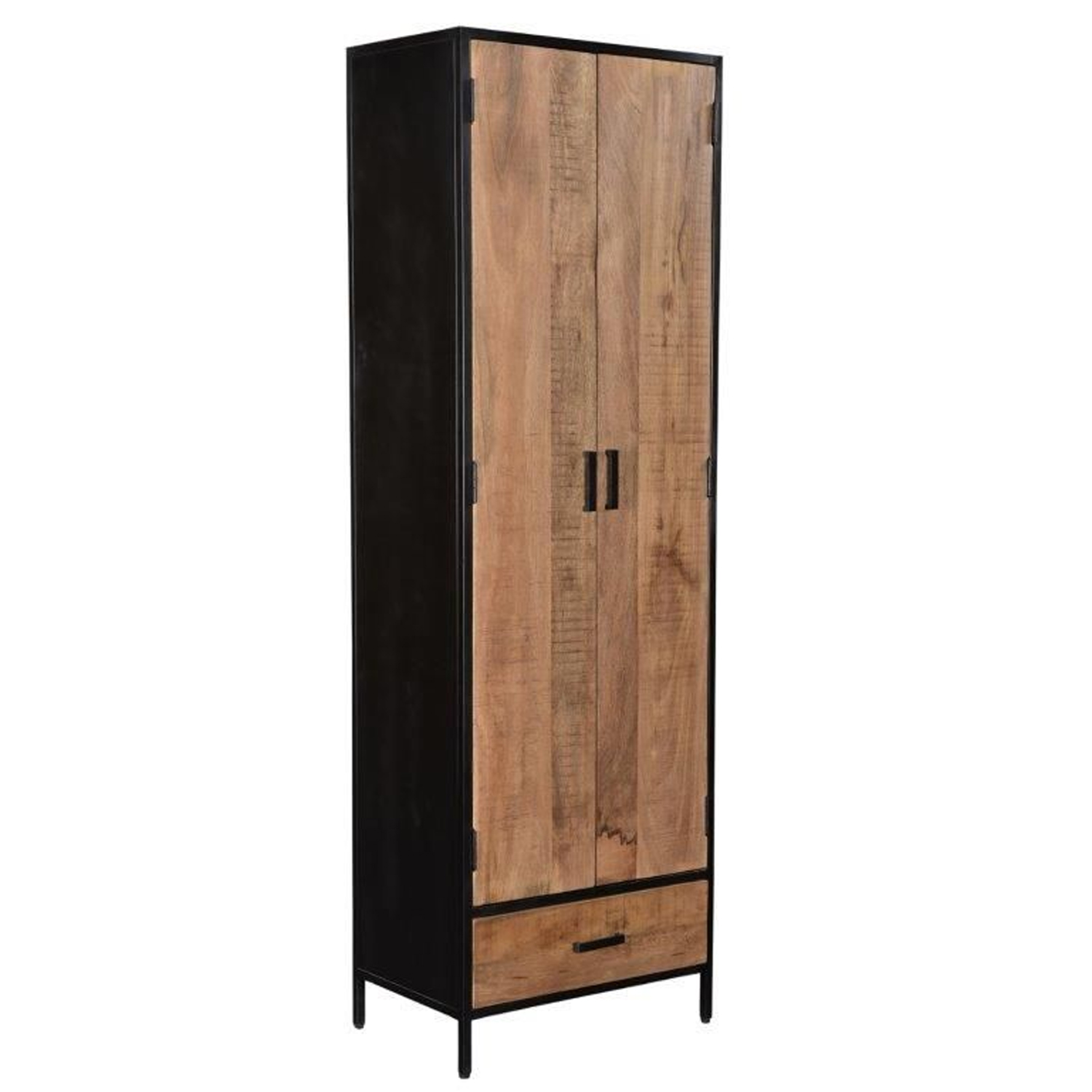 Schrank Wohnzimmerschrank Sturdy 2 Türen Mango Holz