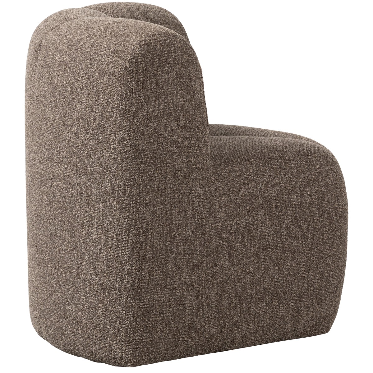 Esszimmerbank Eckbank MOJO Eck Element Bouclé braun melange