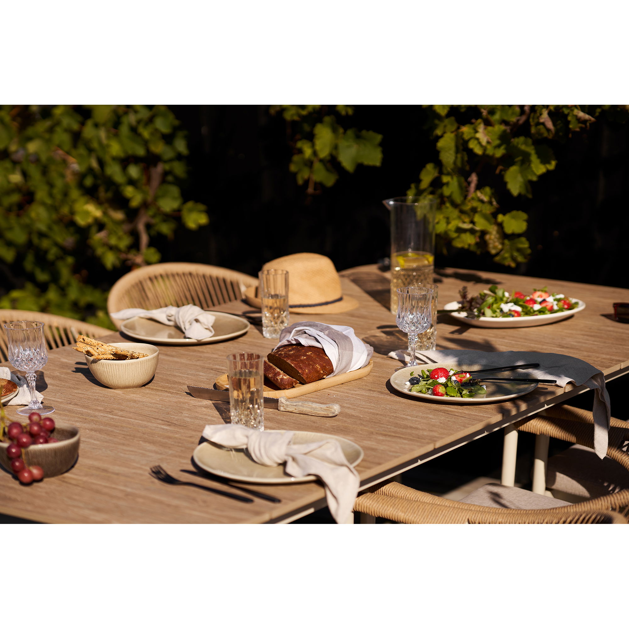 Gartentisch LABELA 200 x 100 cm Nonwood Aluminium