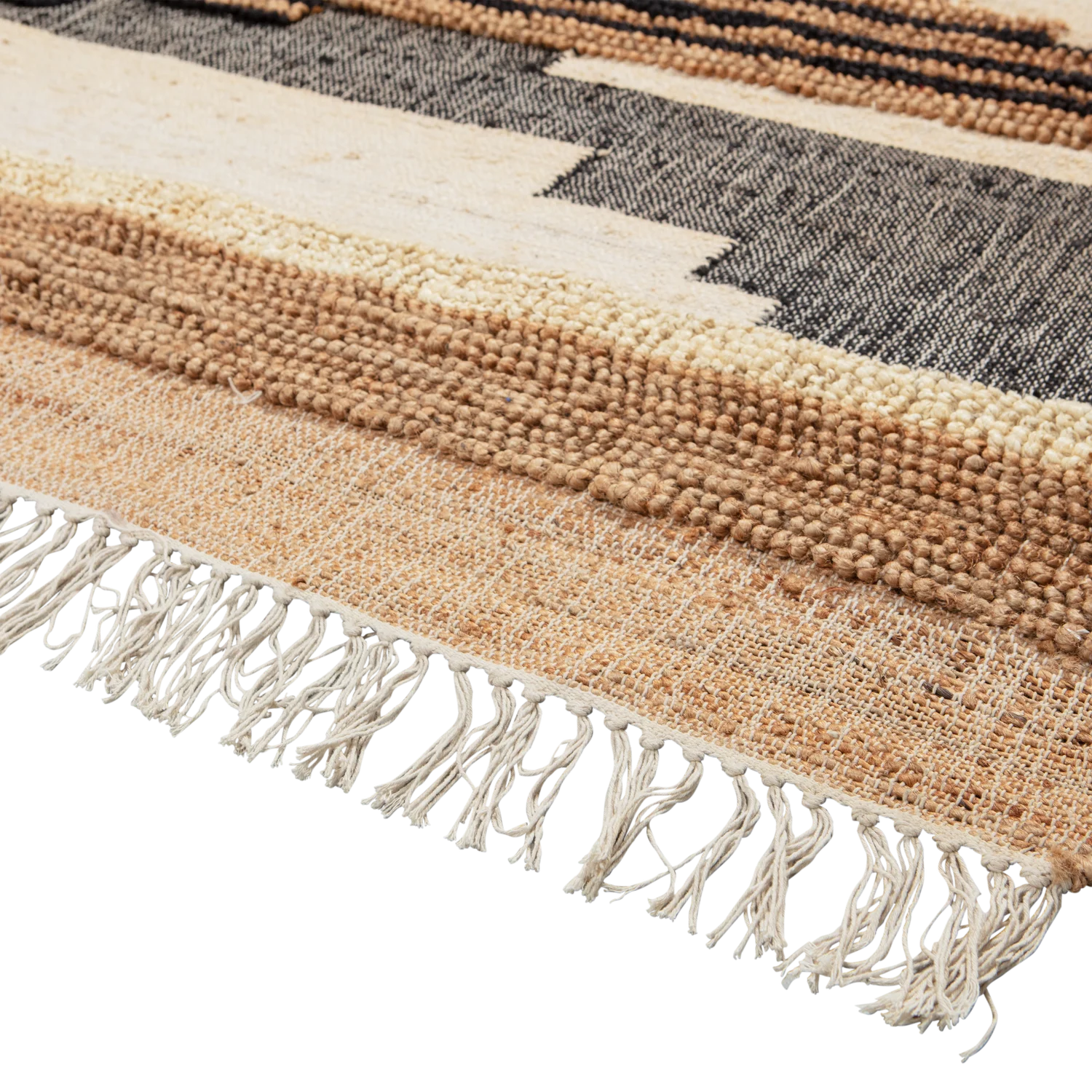 Vintage Teppich LIBERAL 240 x 170 cm Jute Baumwolle multicolor Carpet