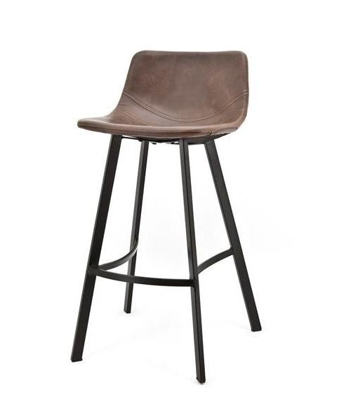 Industrie Barhocker Hugo braun SH 63 cm