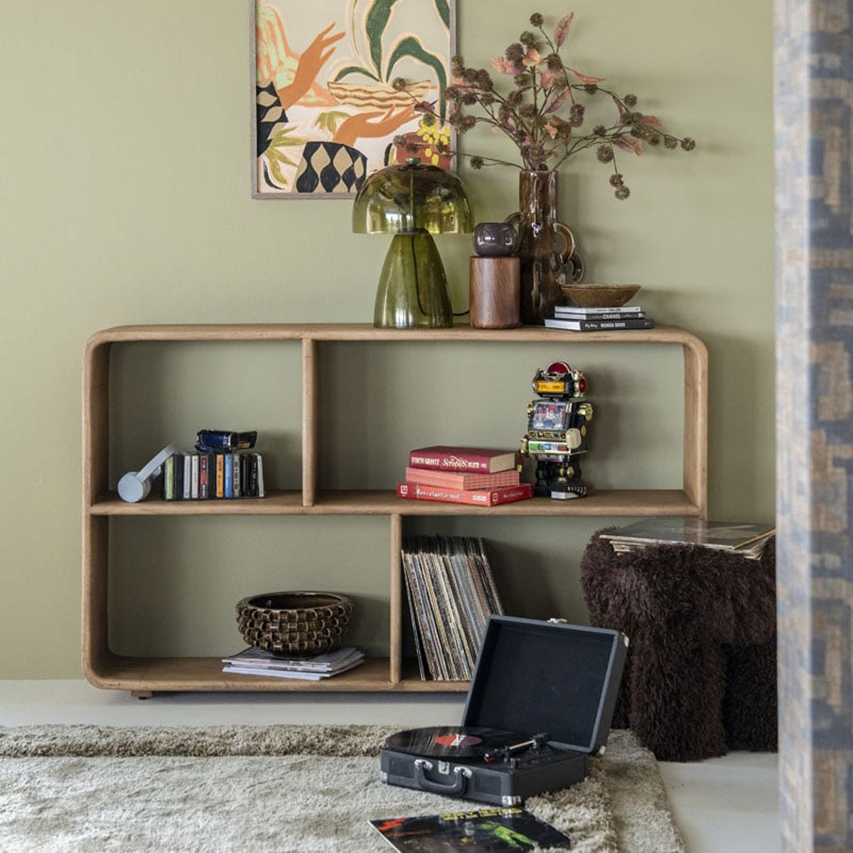 Konsole Regal Rigato B 150 cm Mangoholz braun