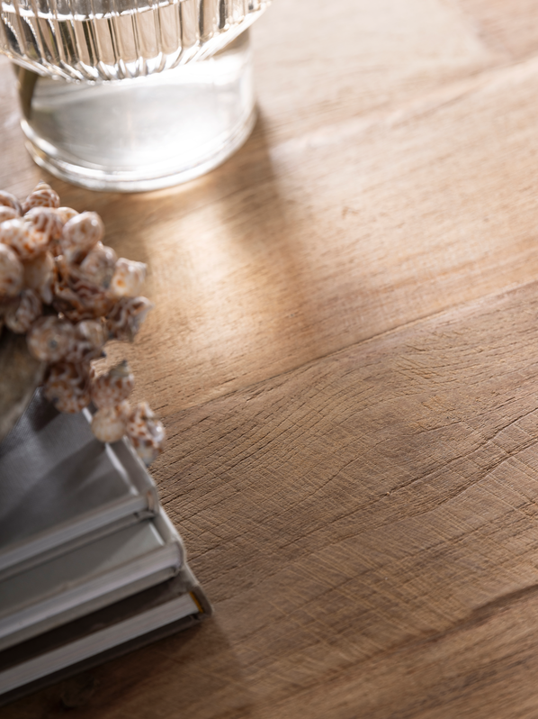 Bartisch Soho 160 x 90 cm recyceltes Teakholz 