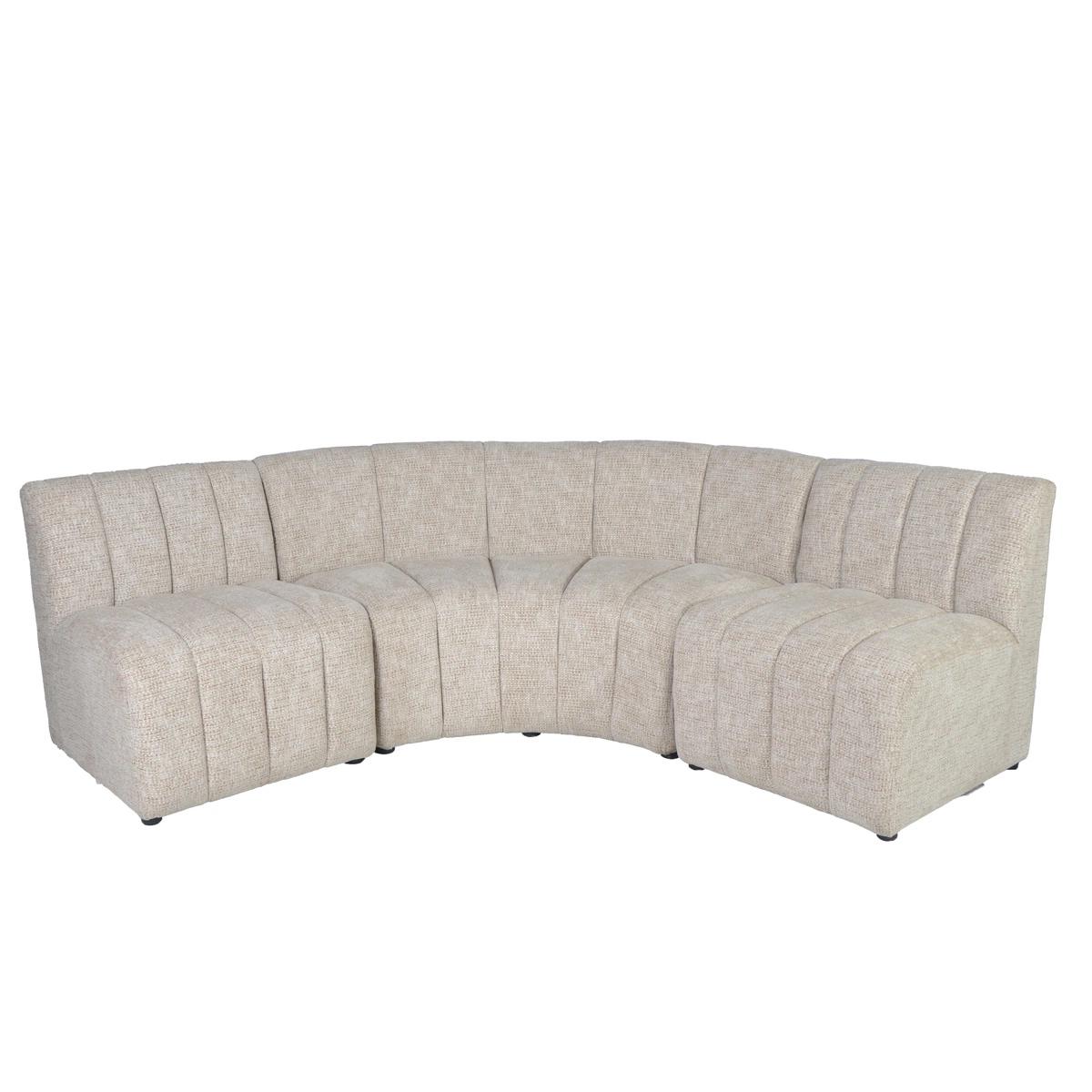 Esszimmerbank VENTO – Modulares Sitzelement in Beige Chenille