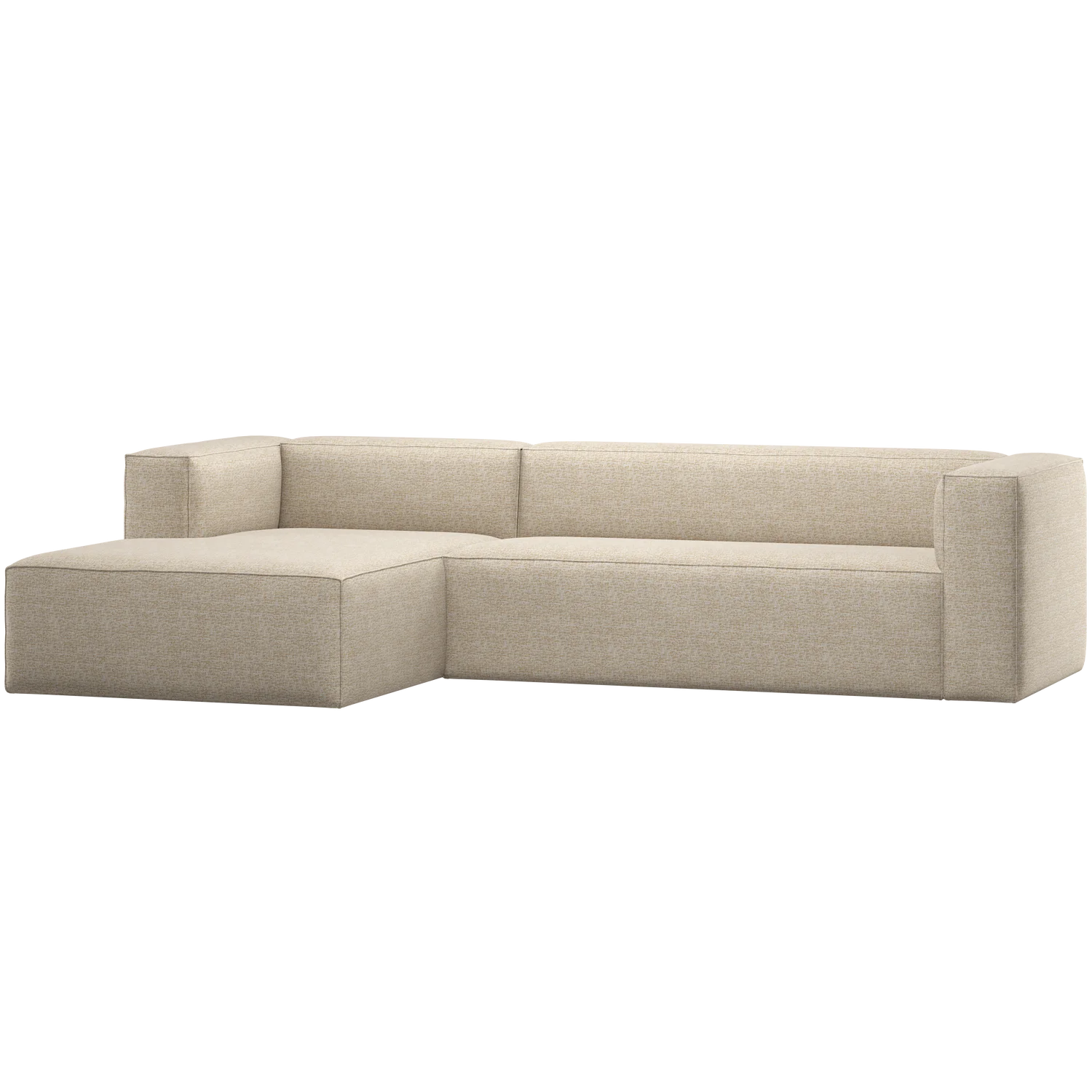 Ecksofa BEAN Melange beige Longchair links