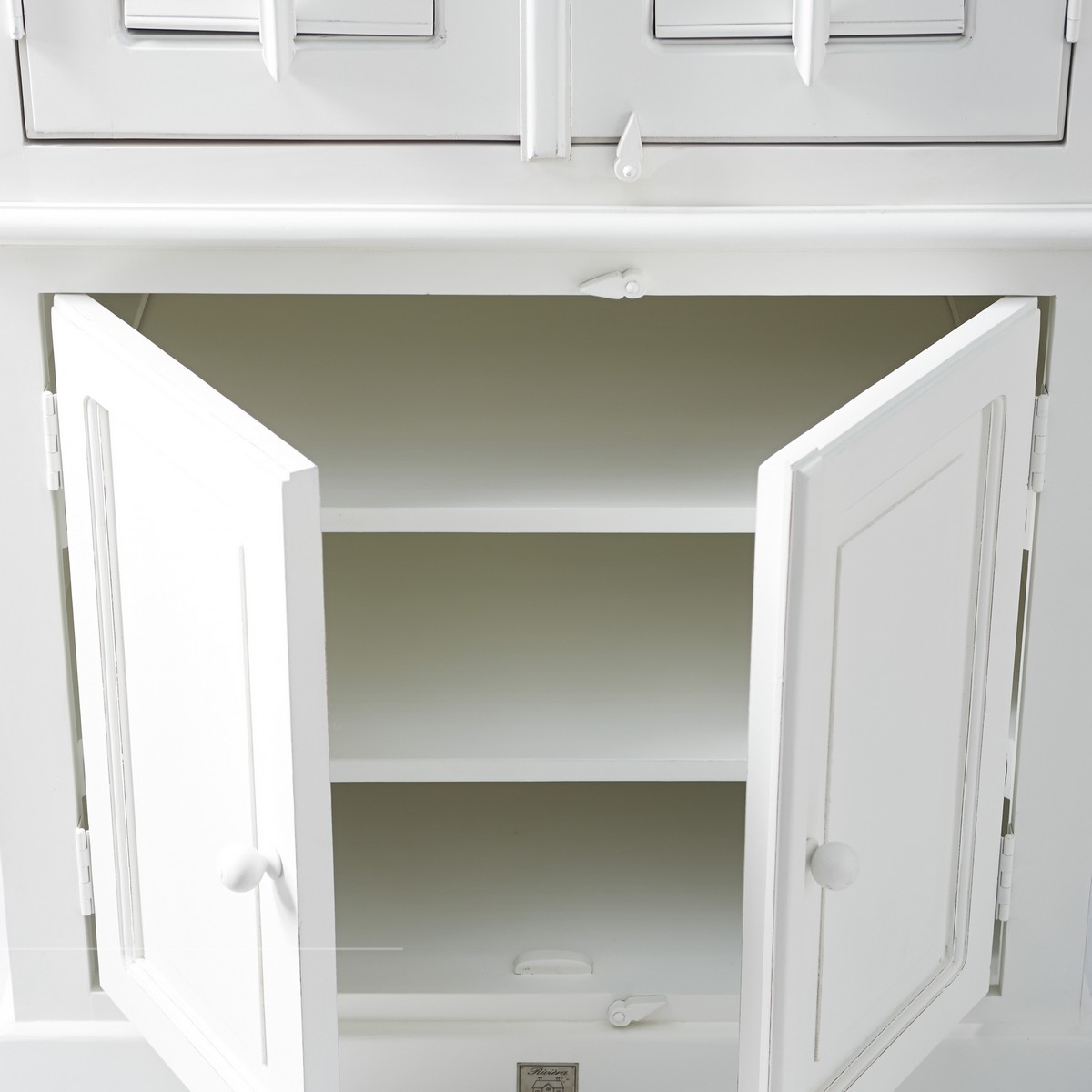 Rivièra Maison Kleiderschrank New Orleans Weiß aus Akazienholz