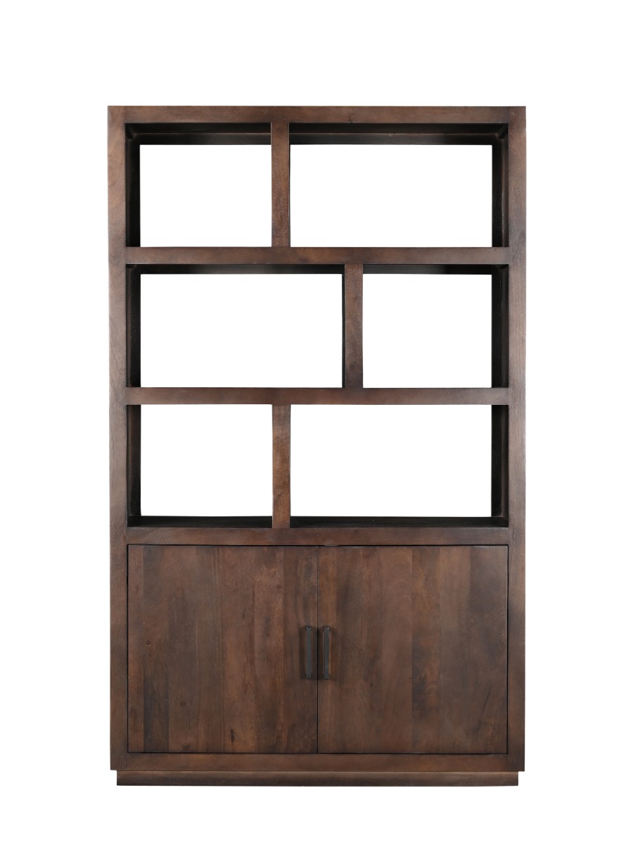 Schrank Regal Jaxx B 120 cm Mangoholz braun