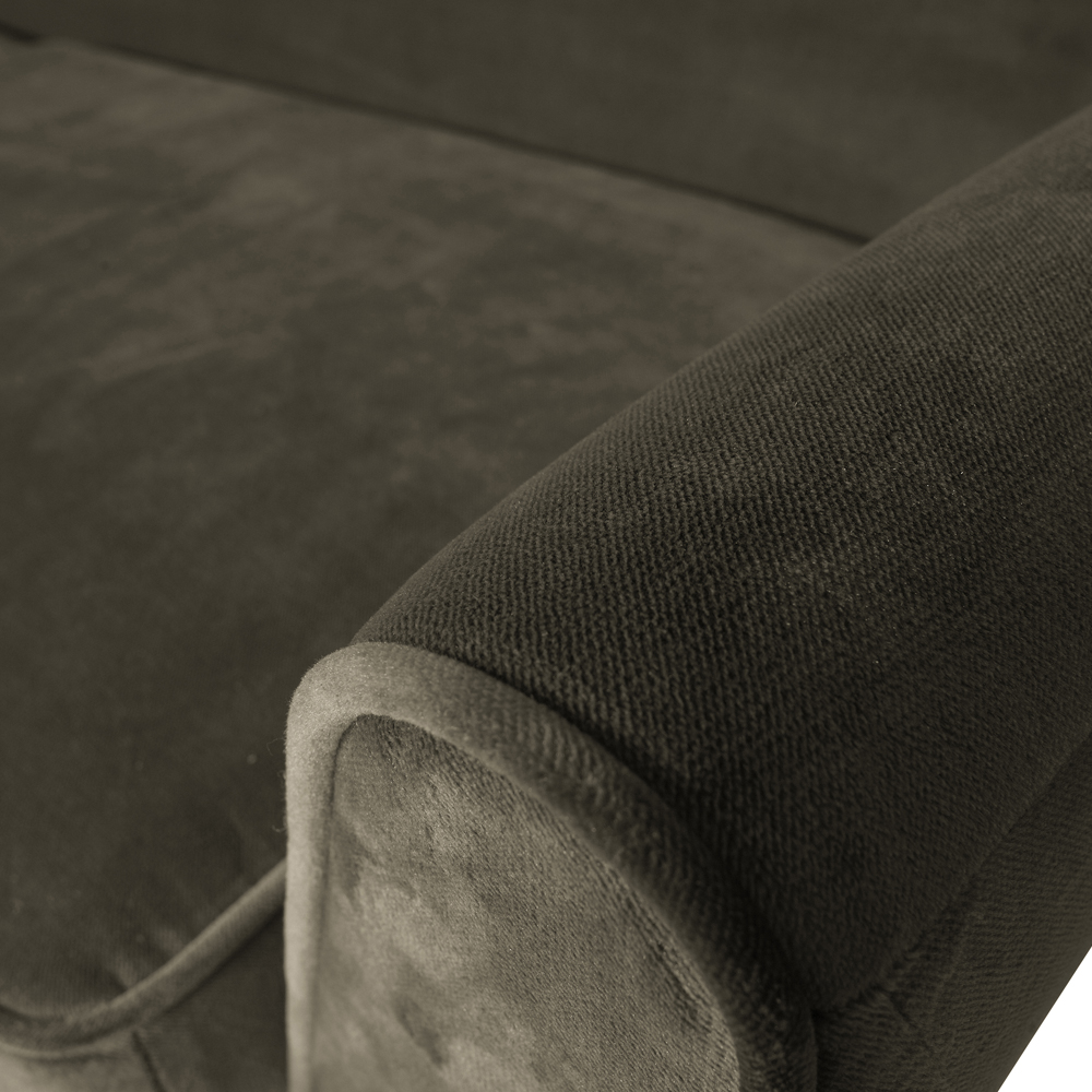 woood 4 Sitzer Sofa Rocco warmes grün B 230 cm Couch Garnitur Loungesofa Couchgarnitur
