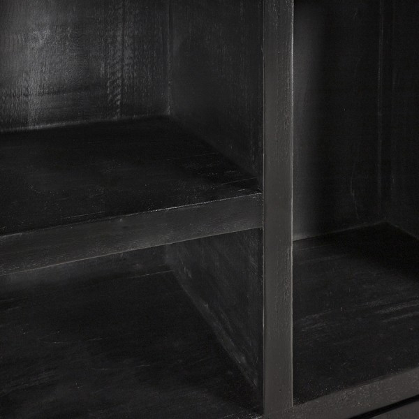 Bücherschrank Xaver B 120 cm Schrank Regal aus Holz schwarz