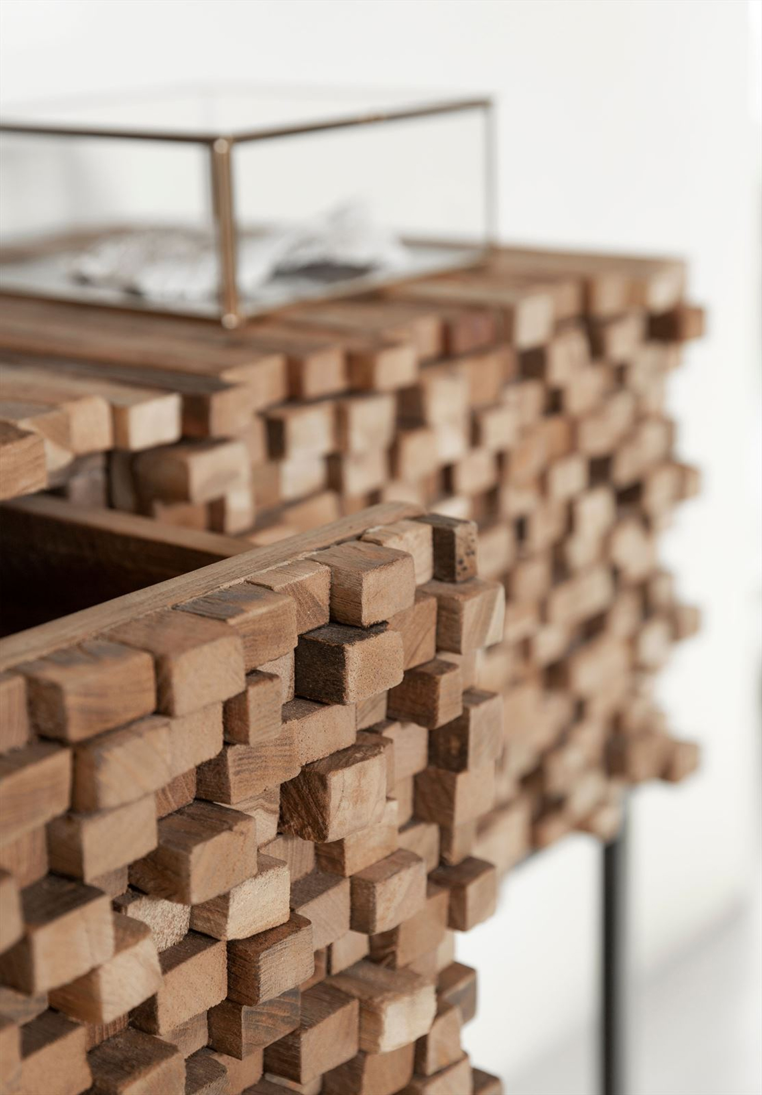 Sideboard Sticks B 125 cm Konsole recyceltes Teakholz