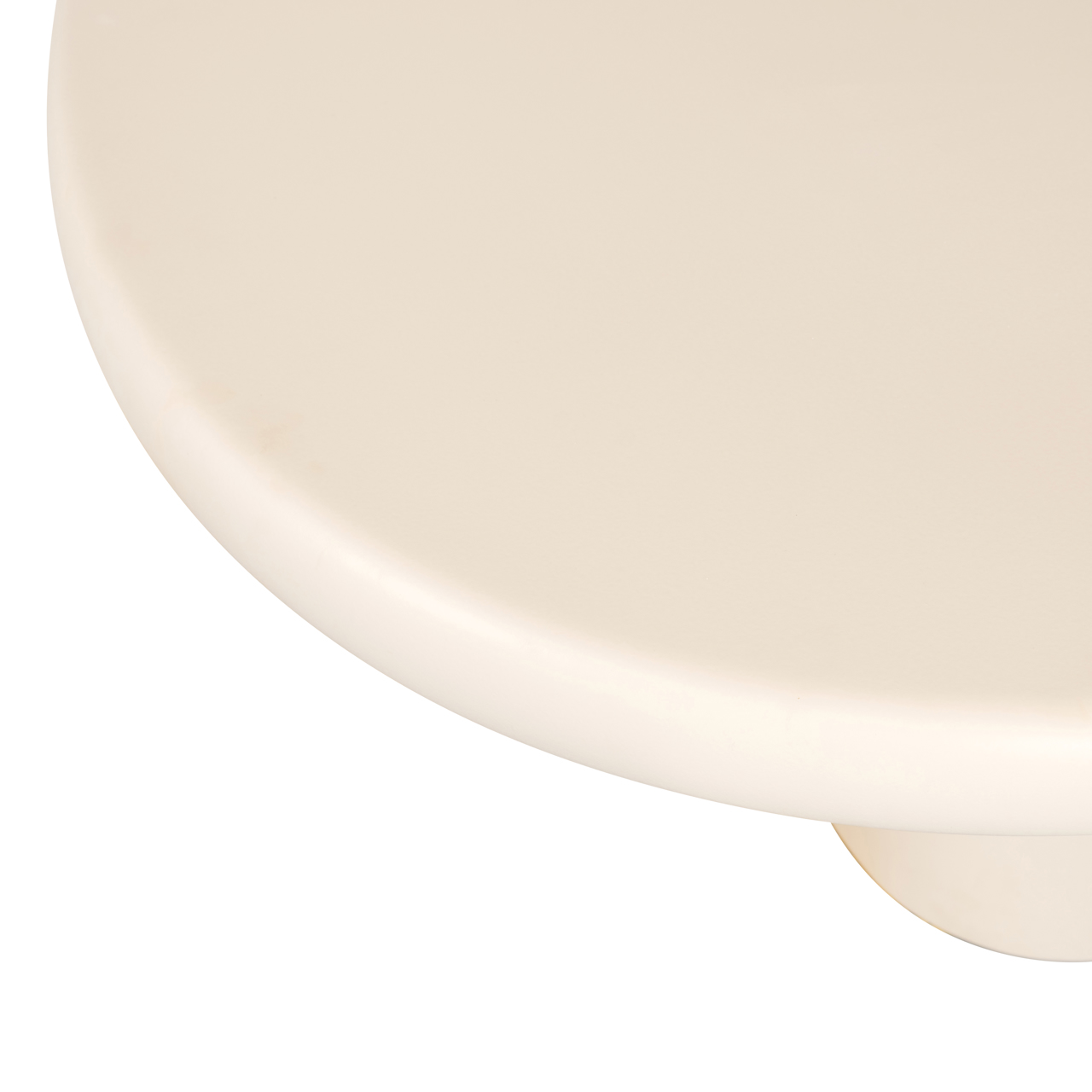 Esstisch CLAYTON 220 cm beige organisch oval mit Säulenfuß  