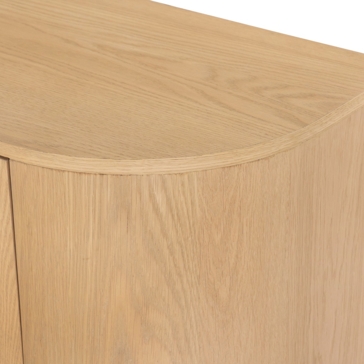 TV Möbel Lowboard Novero 180 cm Eichenholzfurnier natur
