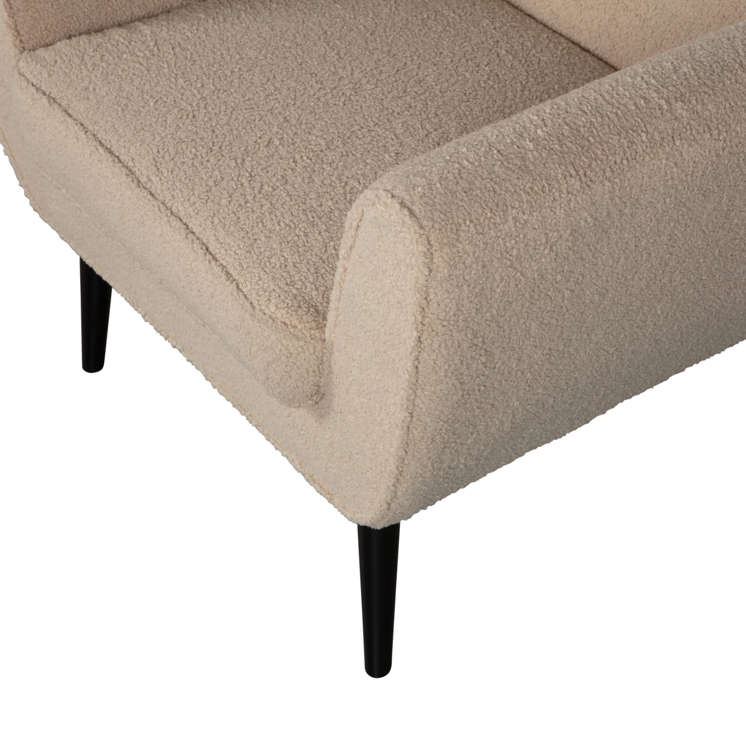 woood Sessel Rocco Teddystoff sandfarben Fernsehsessel