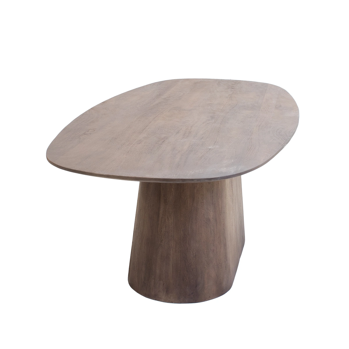 Esstisch Hermine dänisch oval 180 x 100 cm Mangoholz dunkelbraun