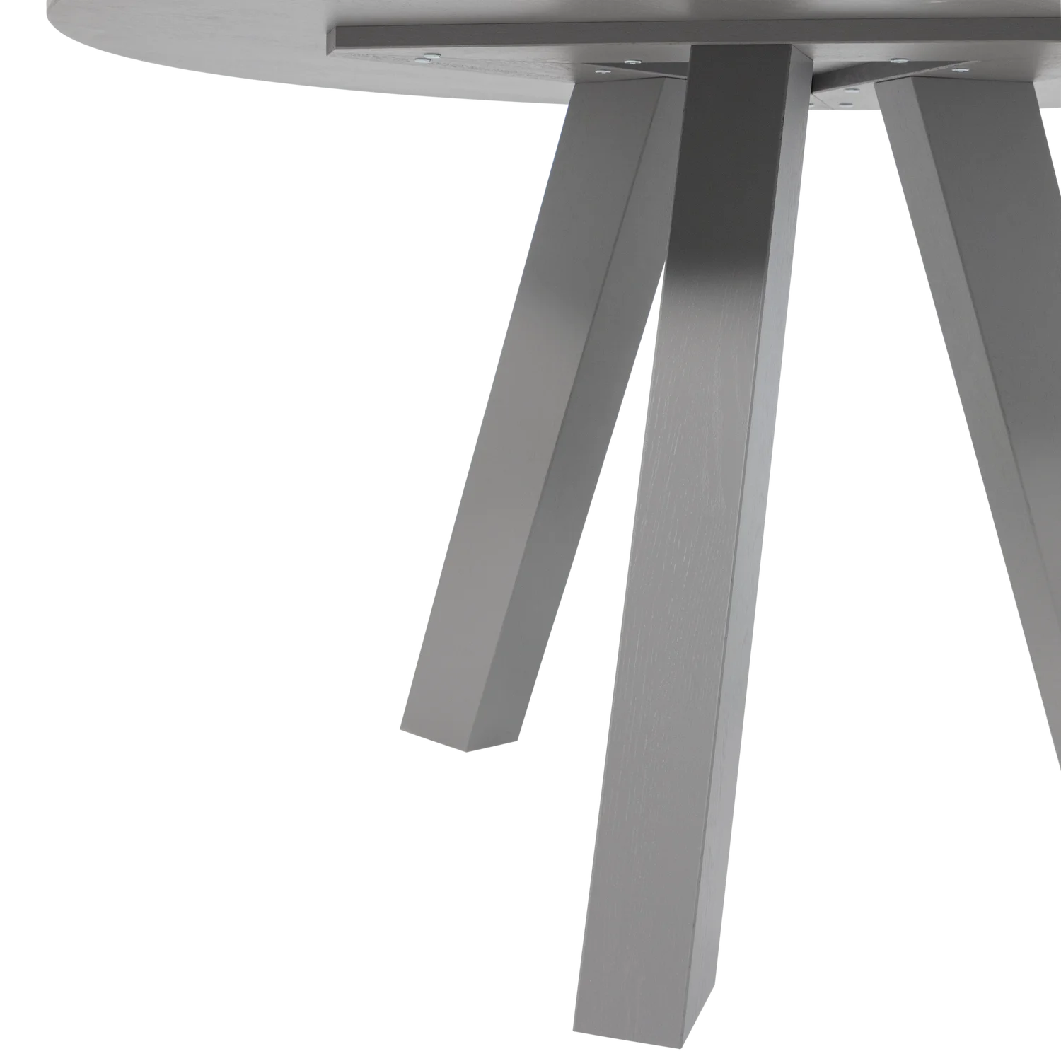 Esstisch RHONDA rund Ø 129 cm Eiche warmgrau  