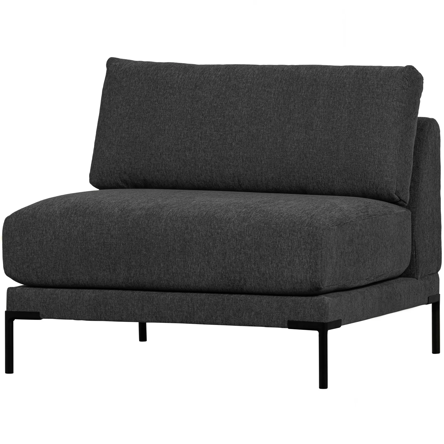 Loveseat Sessel Couple Element Webstoff Melange dunkelgrau