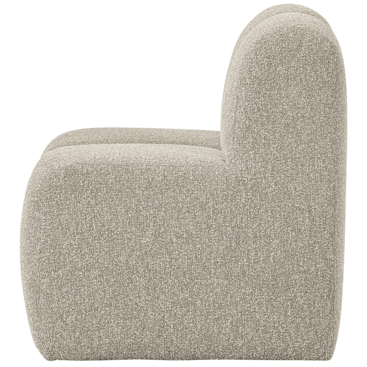 Esszimmerbank Eckbank MOJO 84 cm Element Bouclé beige melange