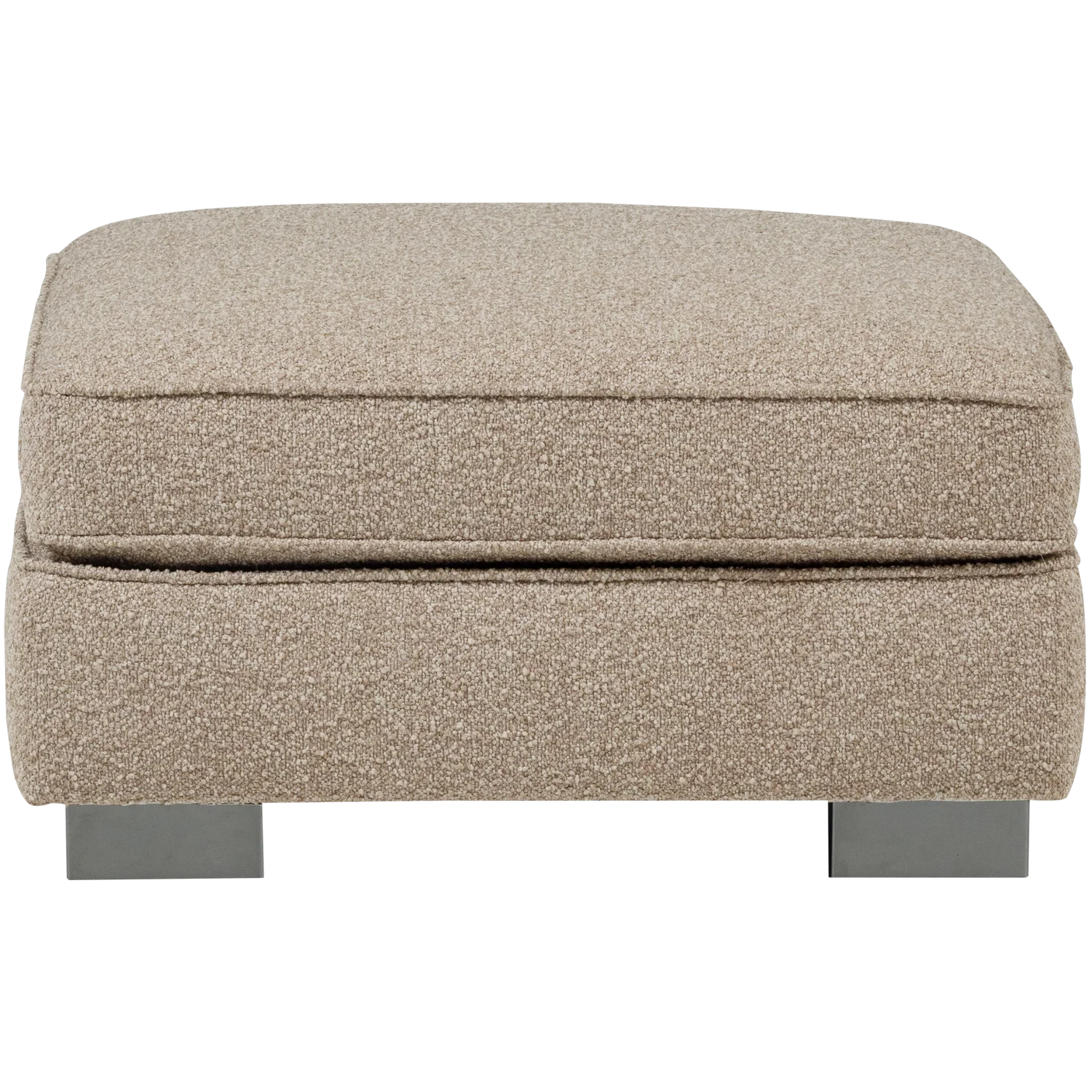 Pouf LAZY 95 x 83 cm Hocker Sitzhocker Bouclé natur