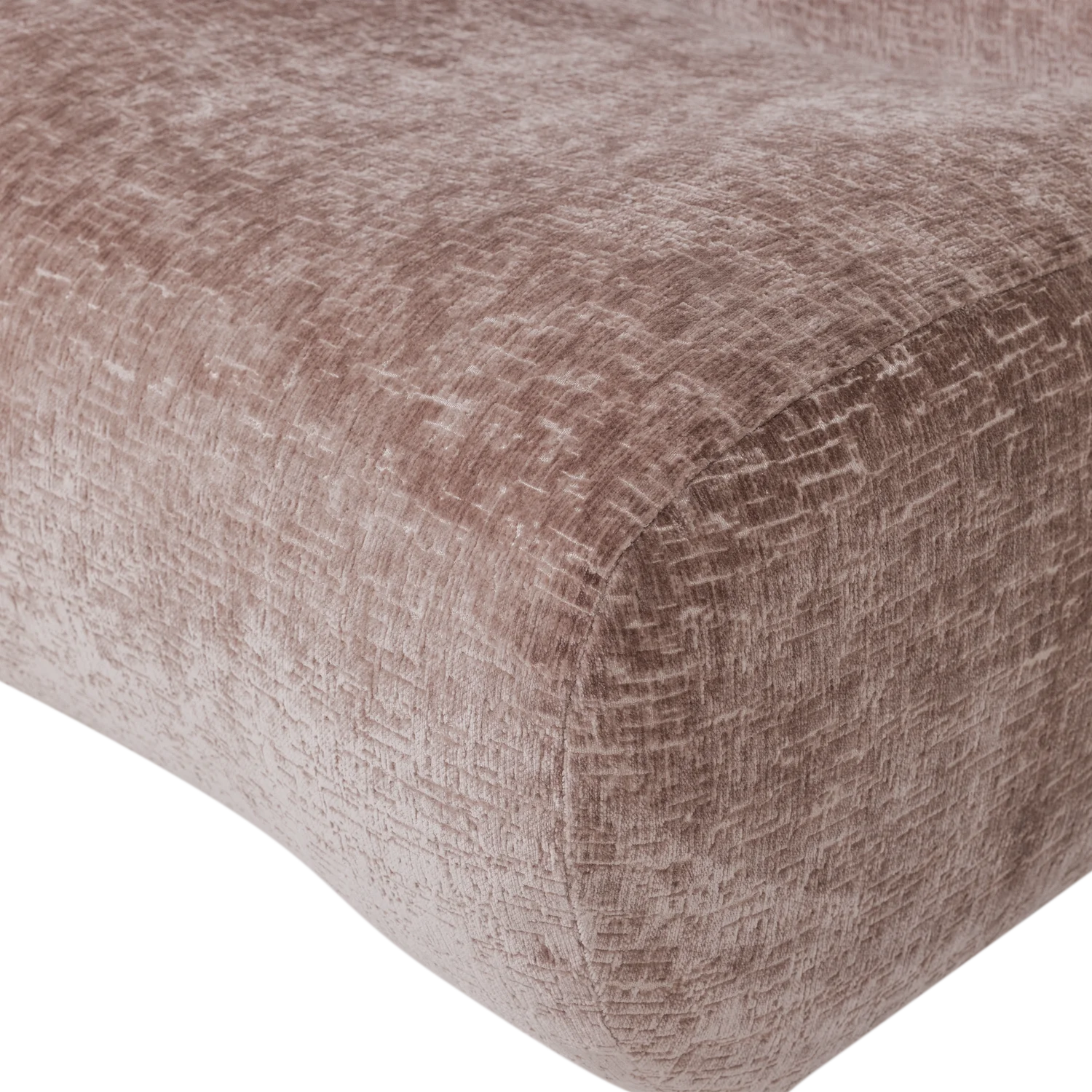 Lounge Sessel NOMU Samt hellrosa