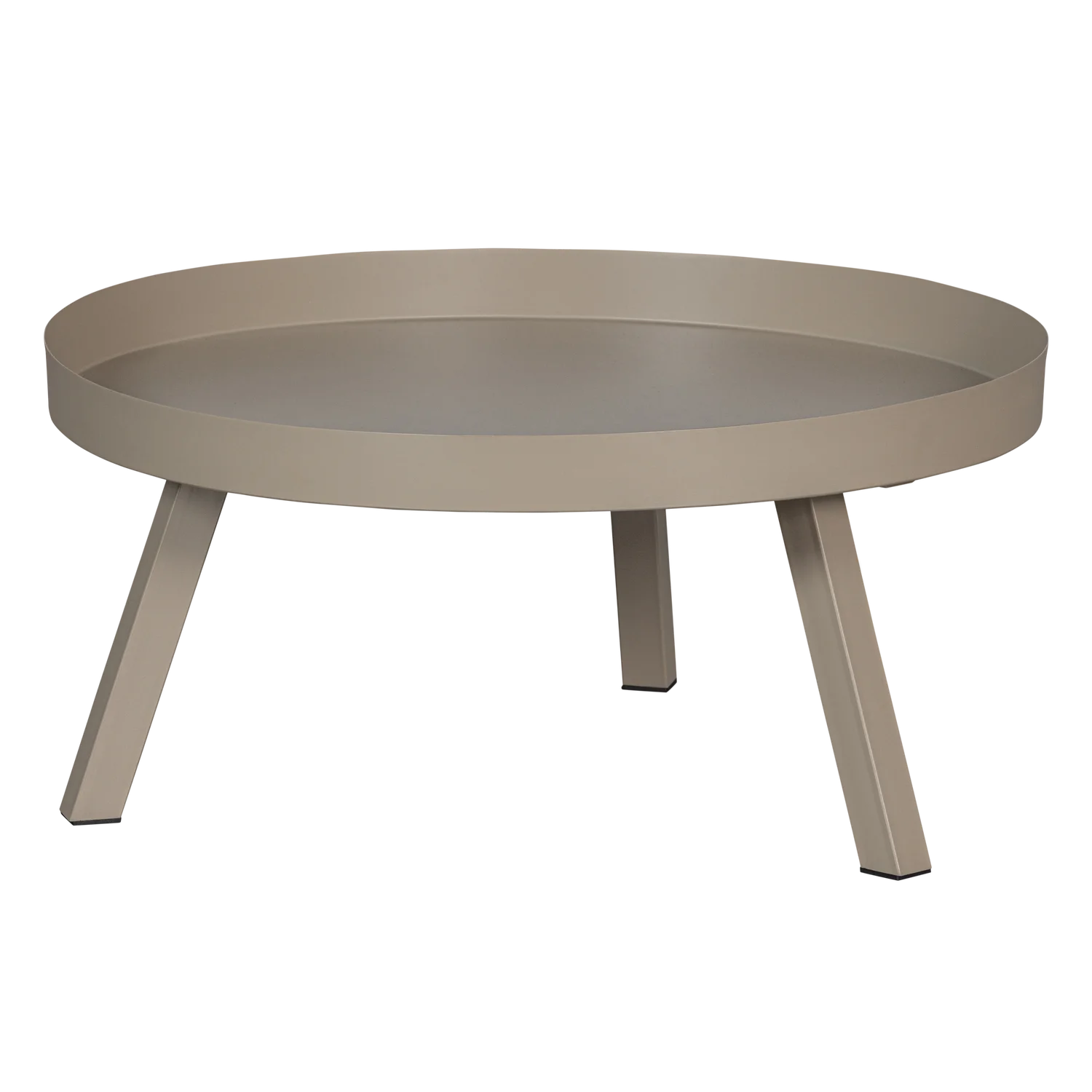 Garten Beistelltisch SUNNY Ø 68 cm Metall grau