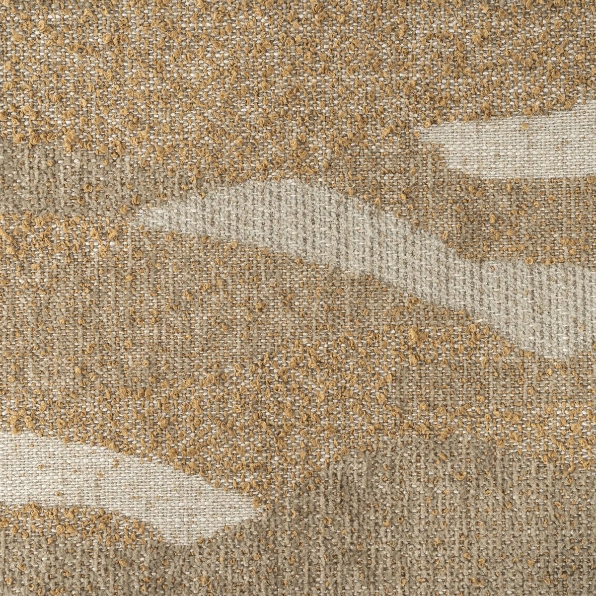 Sitzpouf Hocker Rytm 70 x 70 cm Stoff taupe mit Muster Pouf