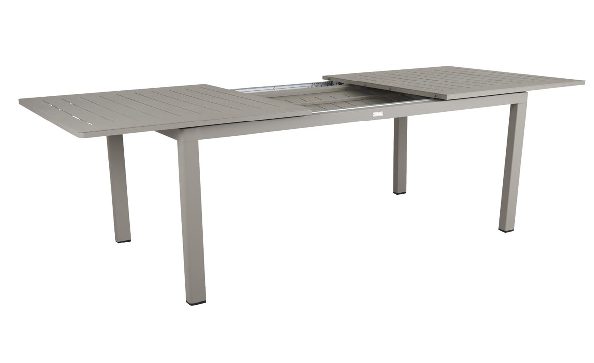 Gartentisch LOMMA khaki ausziehbar 194 - 312 cm Aluminium