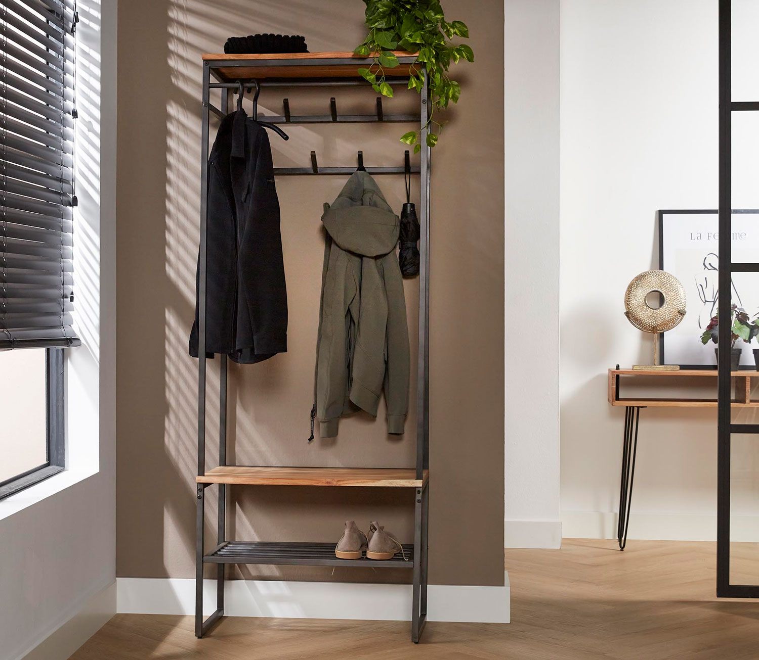 1359015_gr Garderobe Standgarderobe EDE B 70 cm Akazie