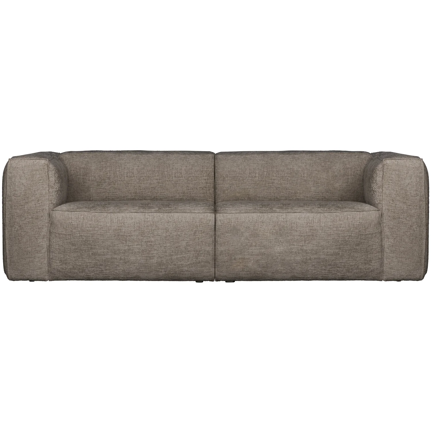 3,5 Sitzer Sofa Bean Melange-Gewebe travertin