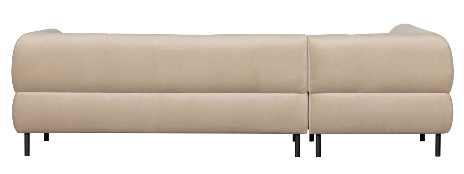 woood Lloyd Ecksofa links washed Velvet Samt Sand
